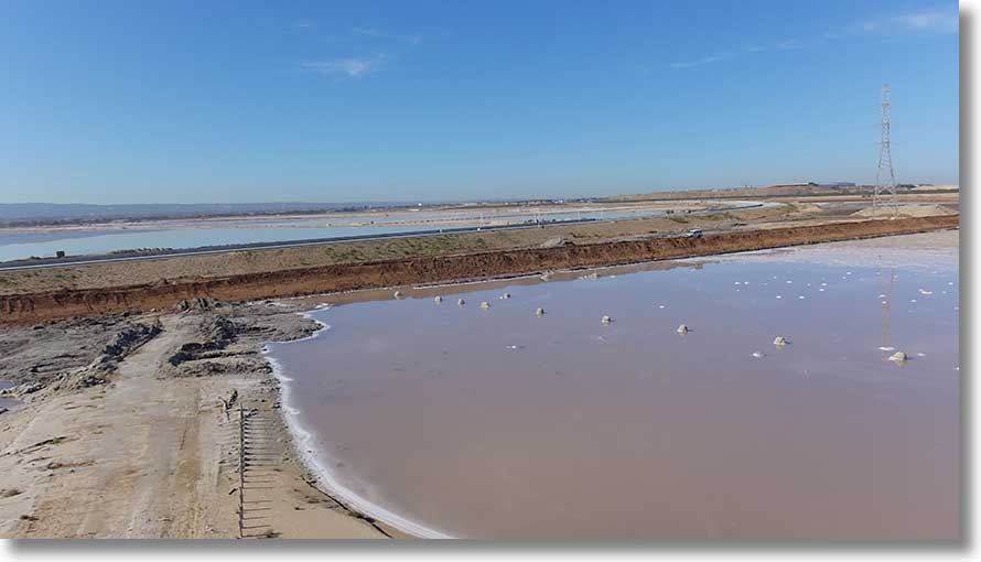 Abandoned salt pans