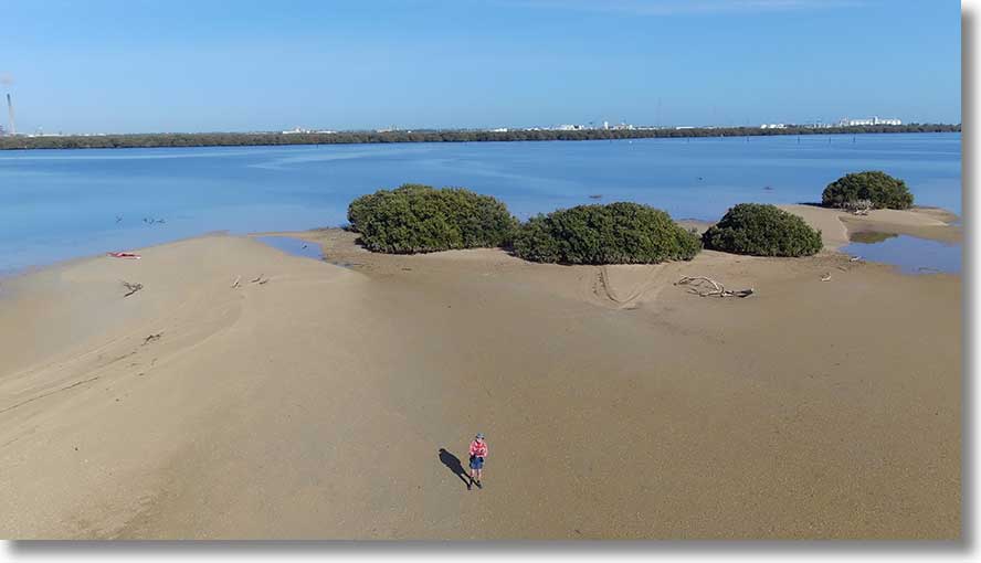 Burrows Creek sandbar:west