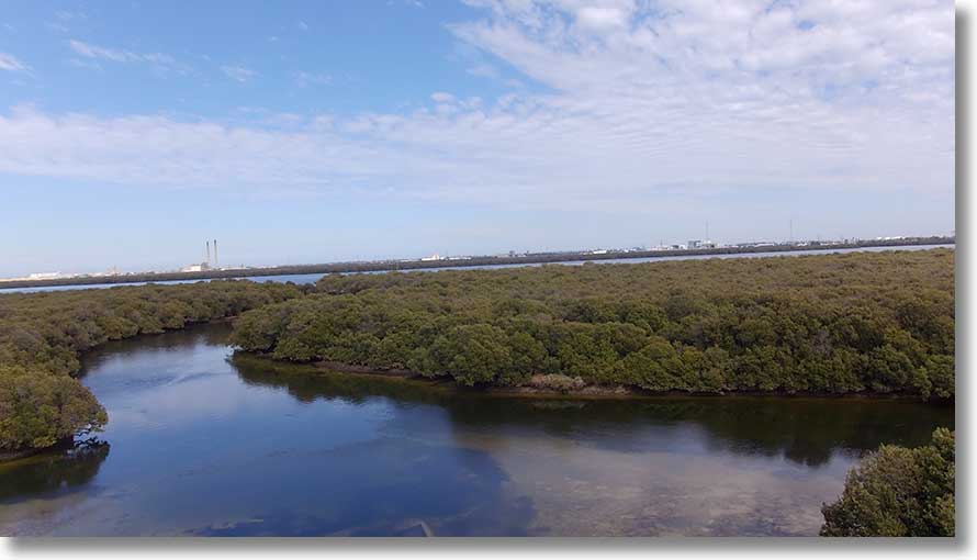 Post Creek, to west