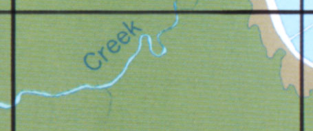 Barque Creek map fragment